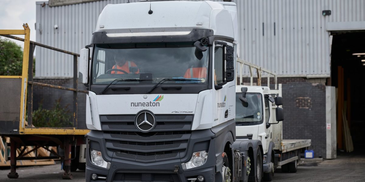 Roof truss ready to be delivered by one of our fleet lorries